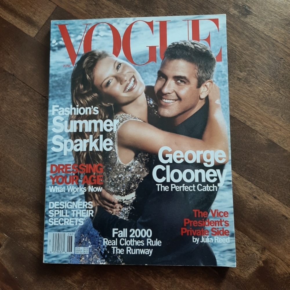VOGUE US June 2000 Gisele Bündchen & George Clooney